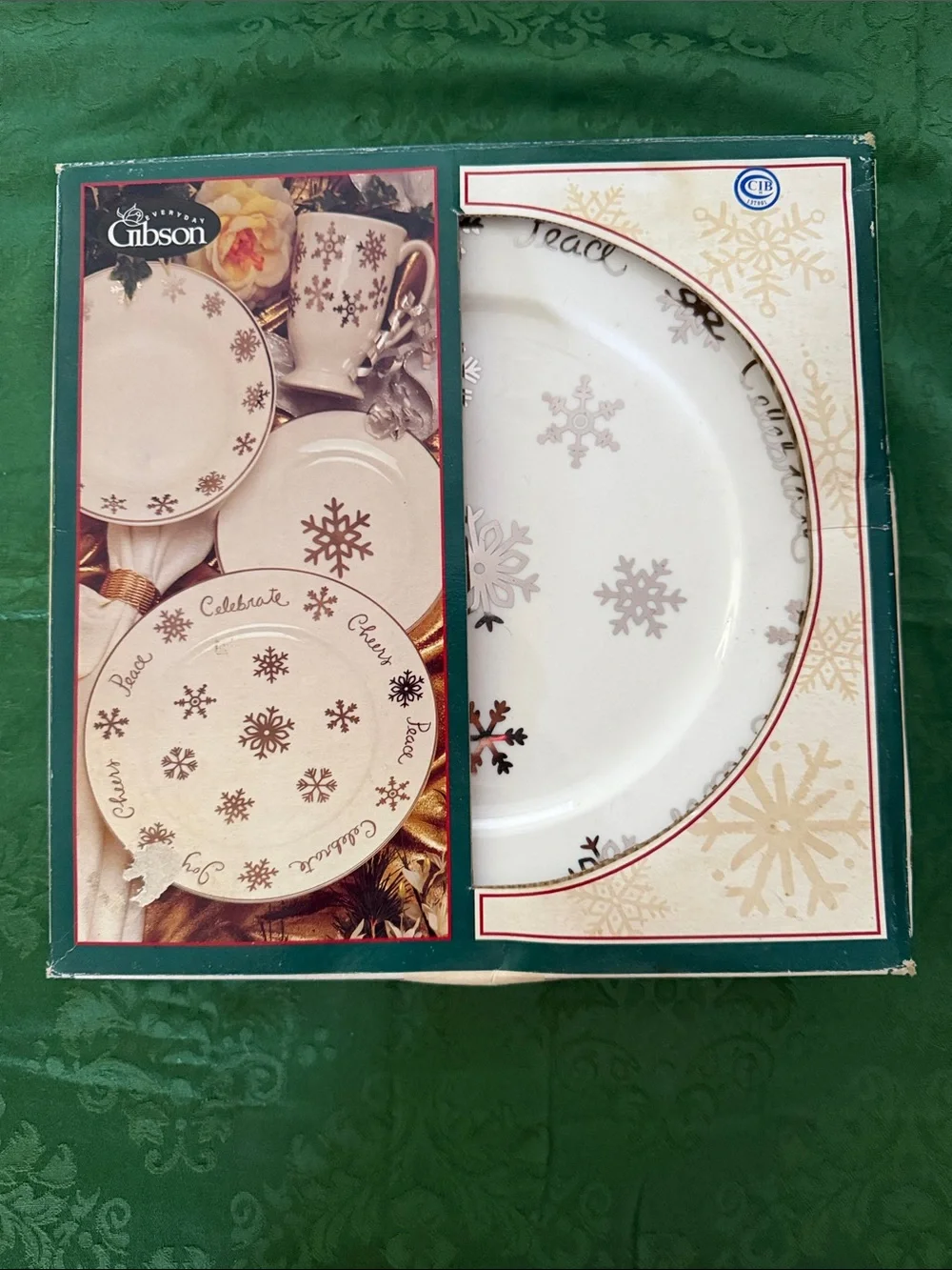 Vintage Gibson Silver “Snowflakes” Dinner Plates - Set of 4